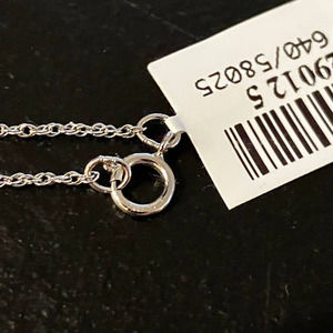 Sterling Silver Chain Necklace 17"